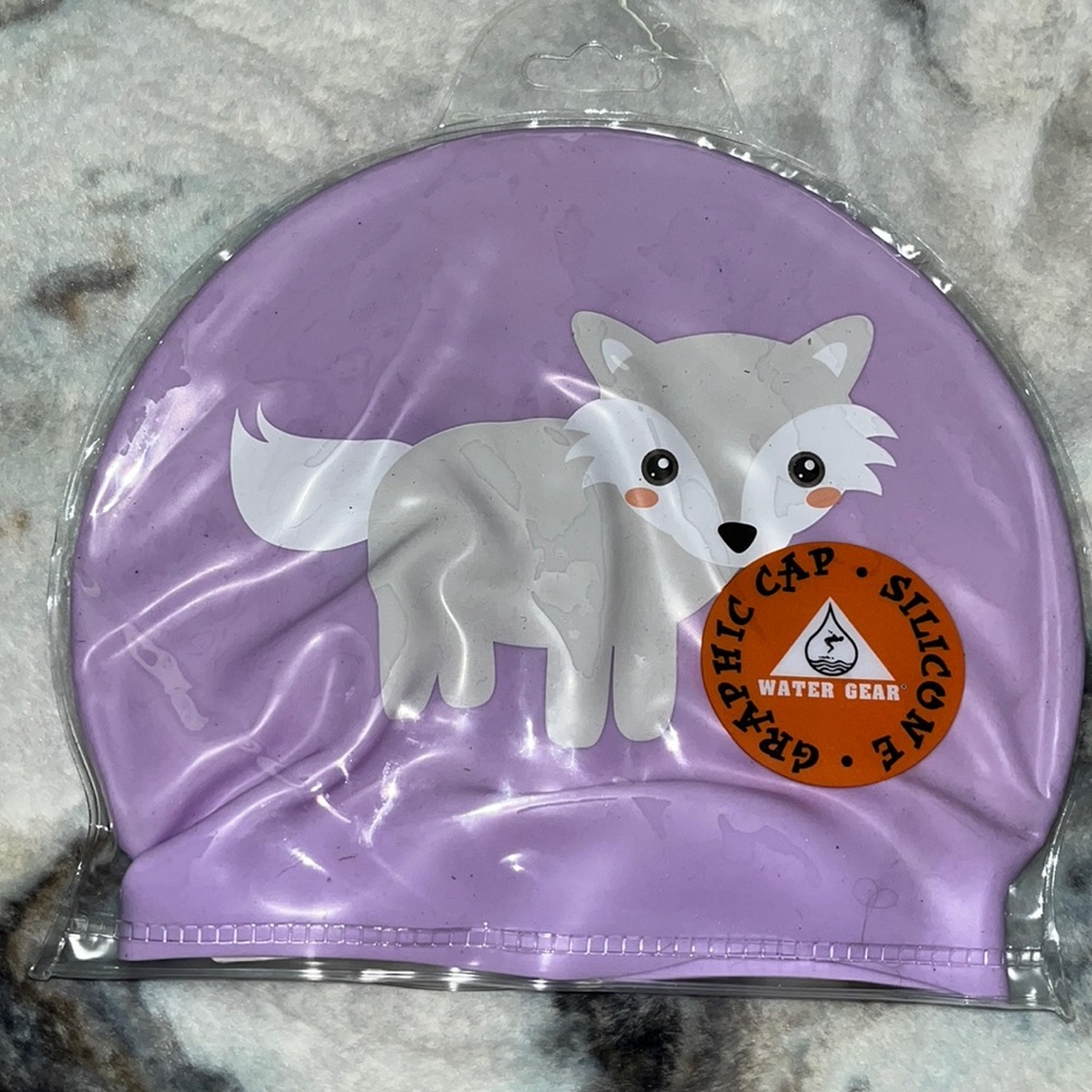 Graphic Swim Cap - Silicone Water Gear NEW